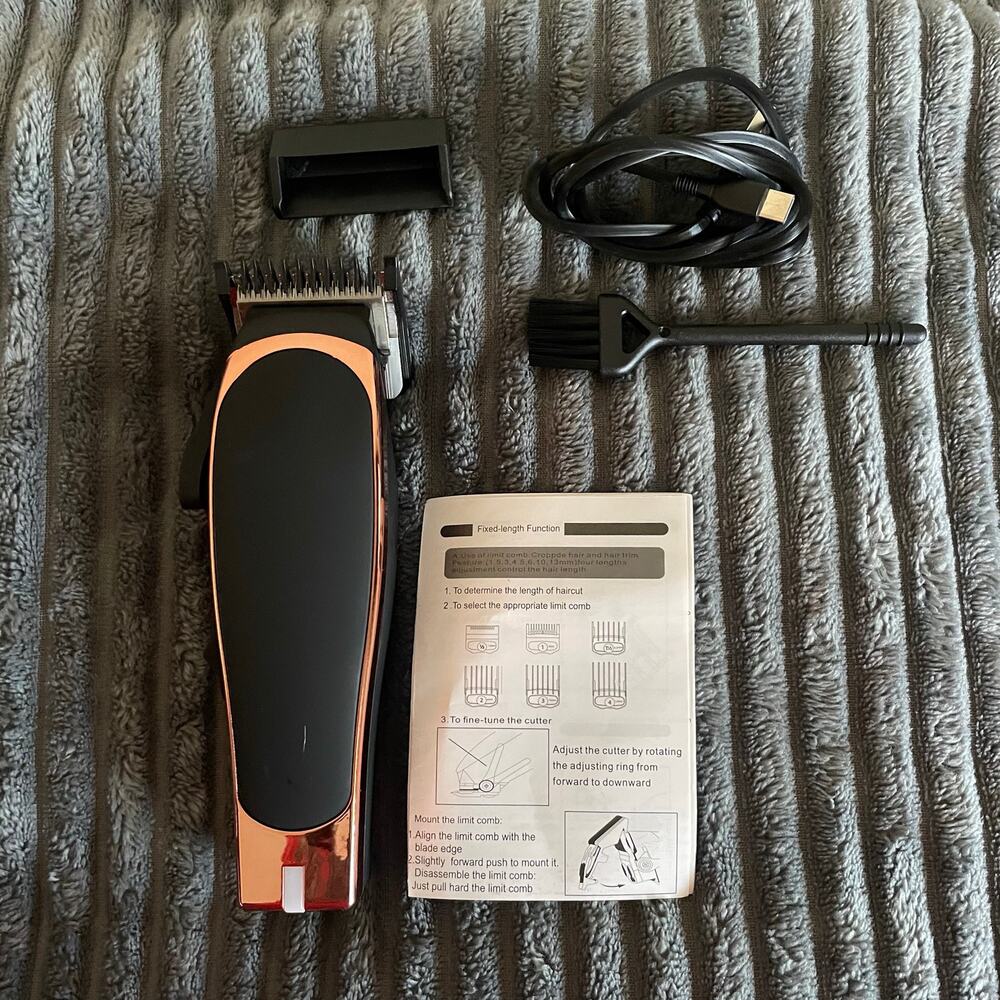KM-RS7 Professional Cordless Hair Clipper Rechargeable Barber Trimmer Preowned